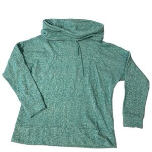 Be Inspired Women's Long Sleeve Green Top Cowl Neck Size PL
